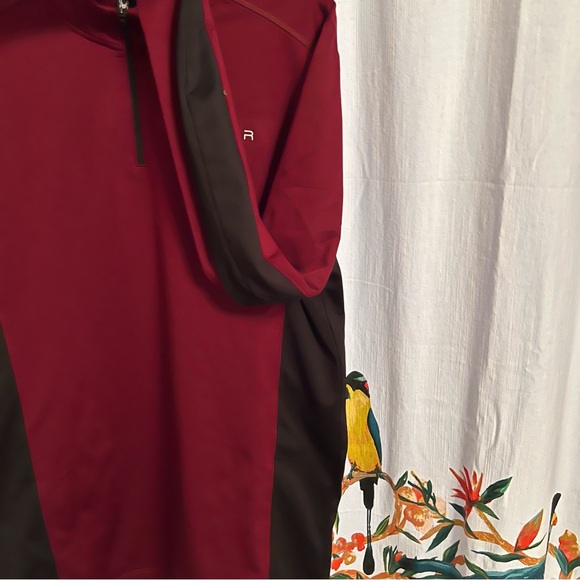 Spyder Active ProW:B Mens Red and Black long sleeve half zip top Sz XL - Picture 7 of 10
